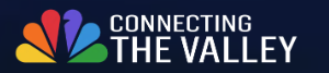 A NBC5 logo with a colorful peacock and the text &ldquo;CONNECTING THE VALLEY&rdquo; on a dark blue background, top it at 140 characters, ending the sentence.